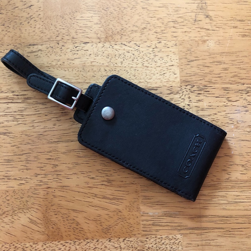 Coach luggage tag